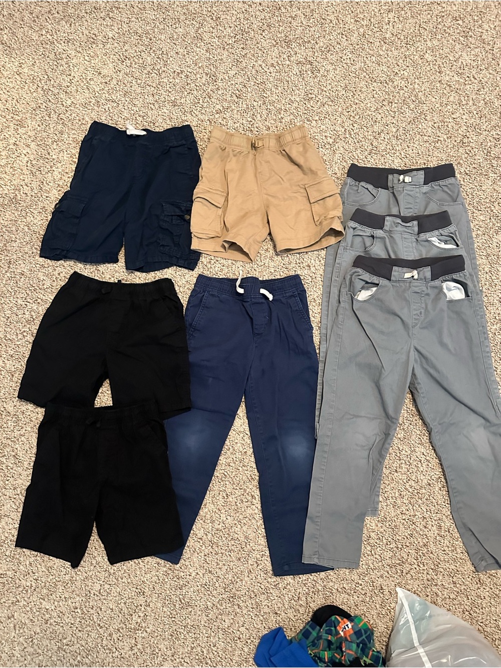 Size 8 kids pants and shorts bundle